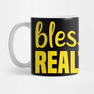 Realtor Blessed Fathers Day Gift Funny Retro Vintage Mug